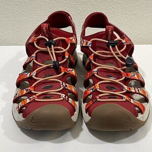 KEEN "Astoria West/Outdoor Afro" Colab (NEW) Waterproof Sandal, Burgundy - 12